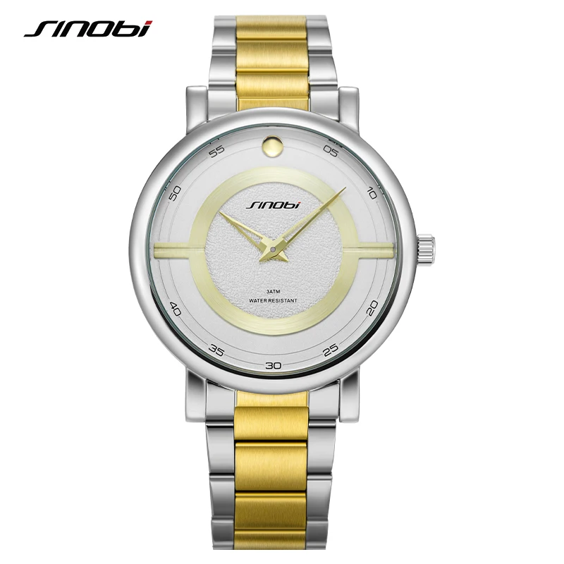 SINOBI Classic Man Quartz Watch Elegant Luxury Timepiece