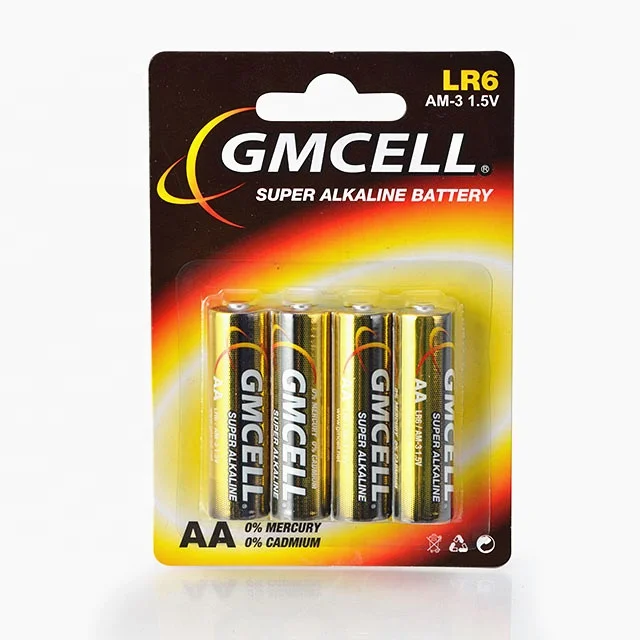 Cheap 1.5V Sum 3 LR6 GP IEC Dry Primary Battery AA Alkaline Double a Batteries for Home Appliances Toys and Remote Control