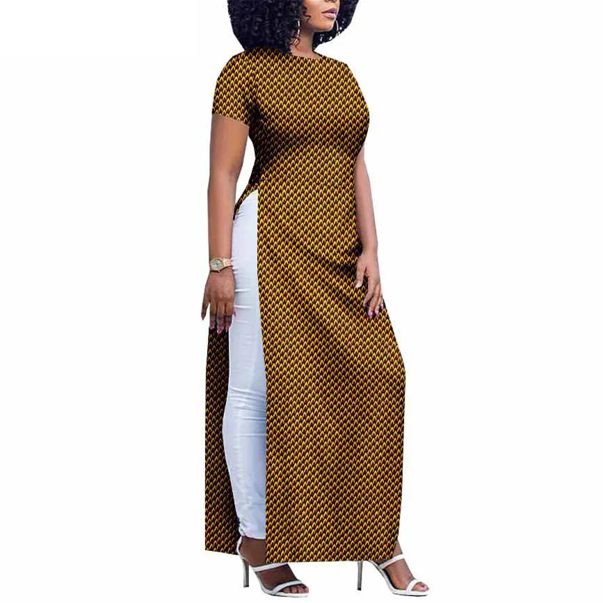 white christmas dresses Yellow Sun- African Cotton Print Dress S