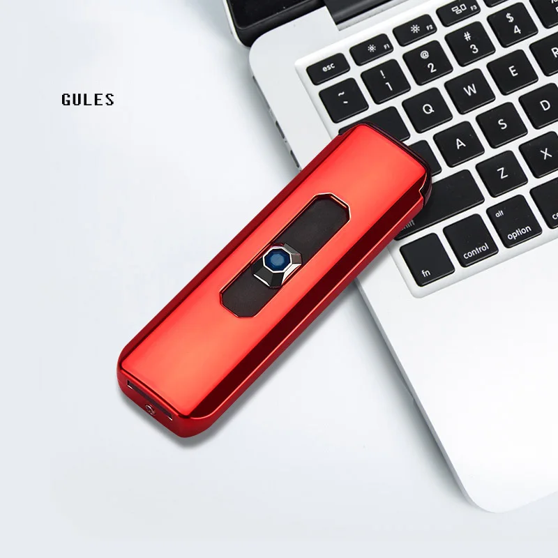 Mini Pocket USB Recharge Flameless Cigar Lighters Electric Heat Wire Torch  Cigarette Windproof Fireless Lighter