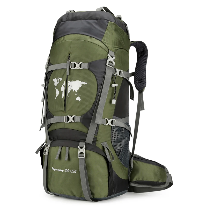 Custom Waterproof 60L Mountain Backpack - Lightweight Hiking Carrier Bag  for Men & Women, Ideal for Outdoor Use