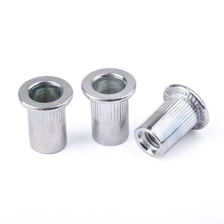 Factory price fastener M3-M8 flat reduced head stainless steel rivet nut blind rivet nut