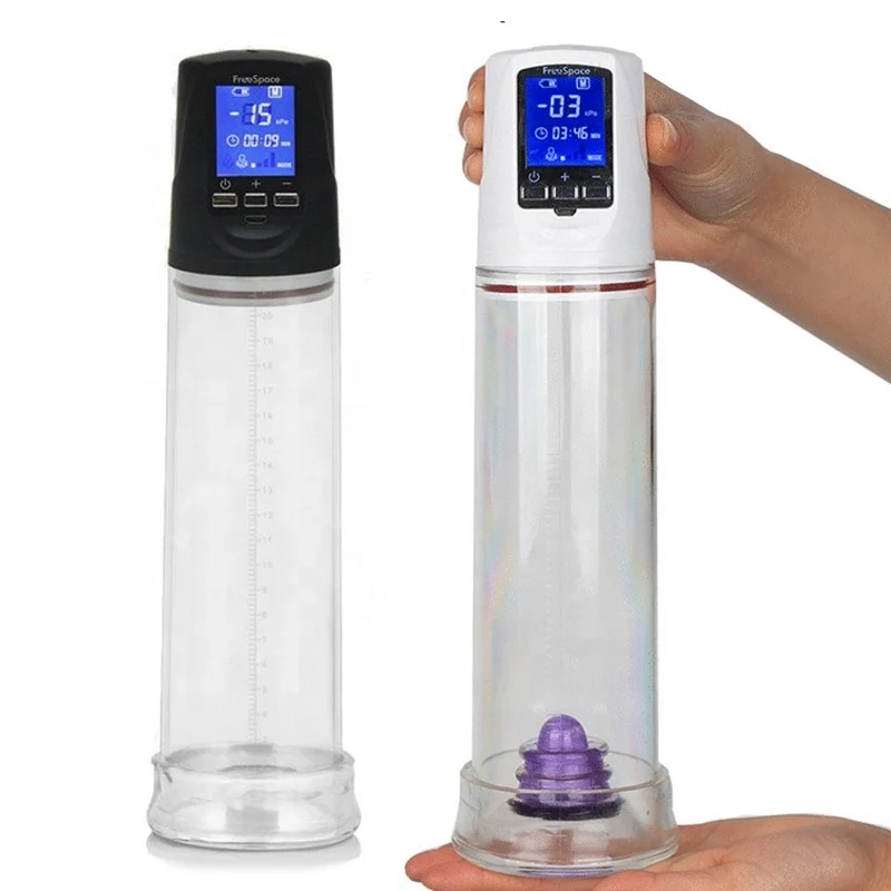 Led Display Penis Enlargement Vacuum Pump Vibrator Sex Toys For Men Artificial Vagina Sexy