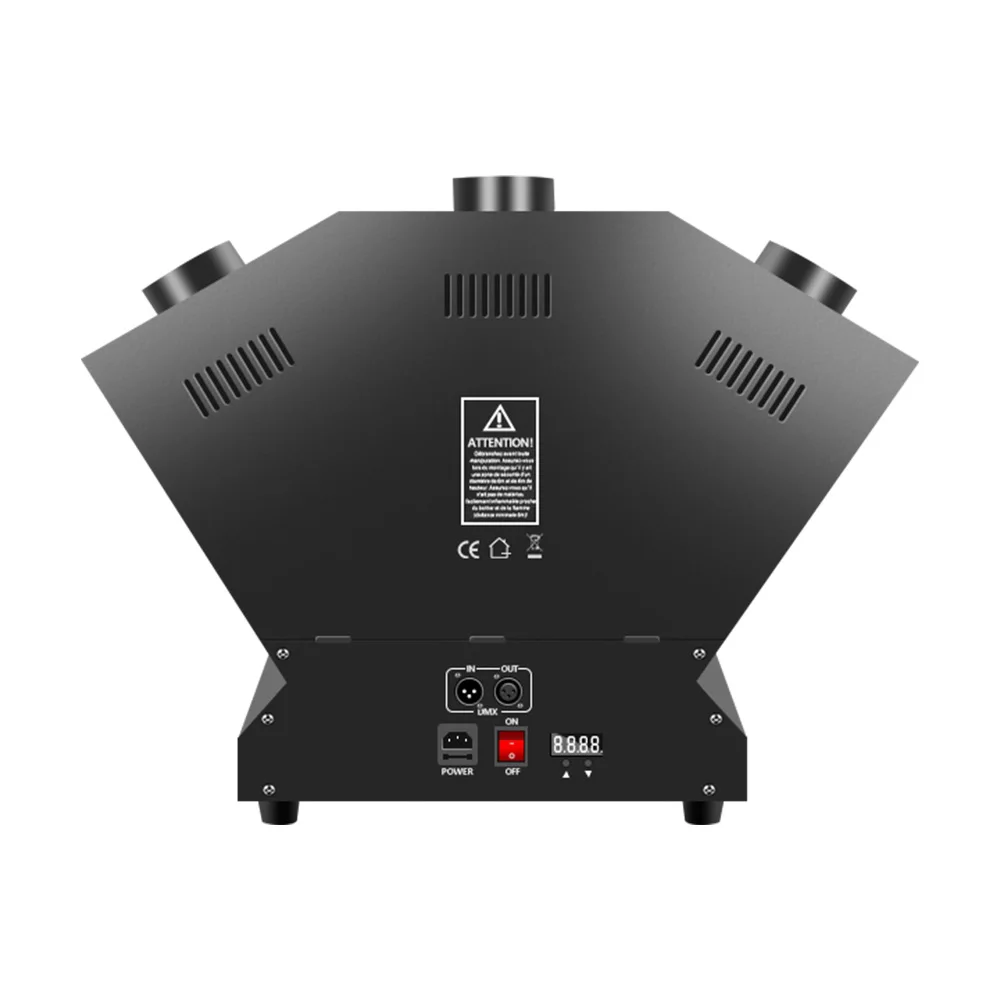 200W Three-Head Stage Flame Machine Electric DJ Band Show Effect Colorful DMX512 Fire Spraythrower