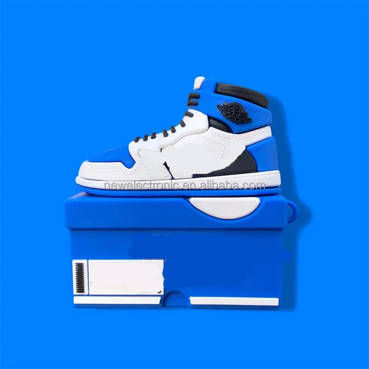Wholesale 2021 Hot Selling Fashion Silicone Sneaker Shoe Box AJ case for Airpods 1 2 3 Pro for Air pod