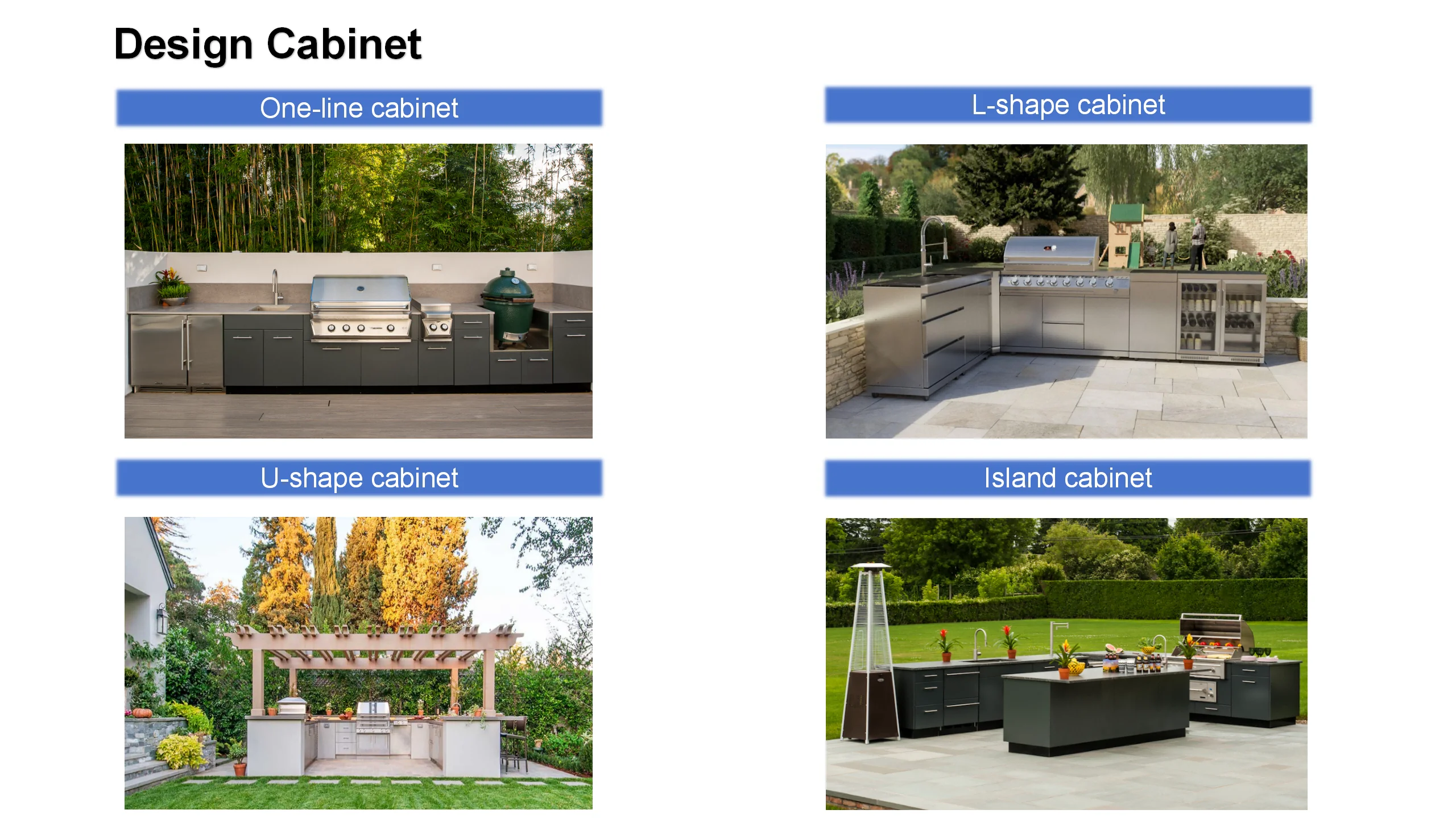 BAINENG Manufacture Modular Stainless Steel Outdoor Kitchen BBQ Island ...