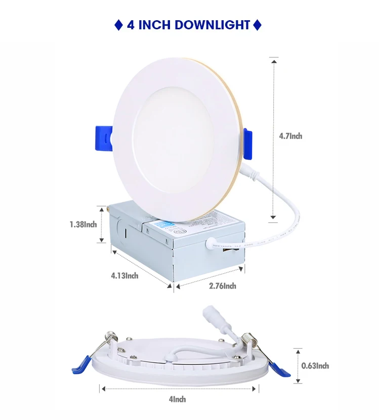 Intertek Slim Recessed LED Down Lights With Night Light - Modern ...