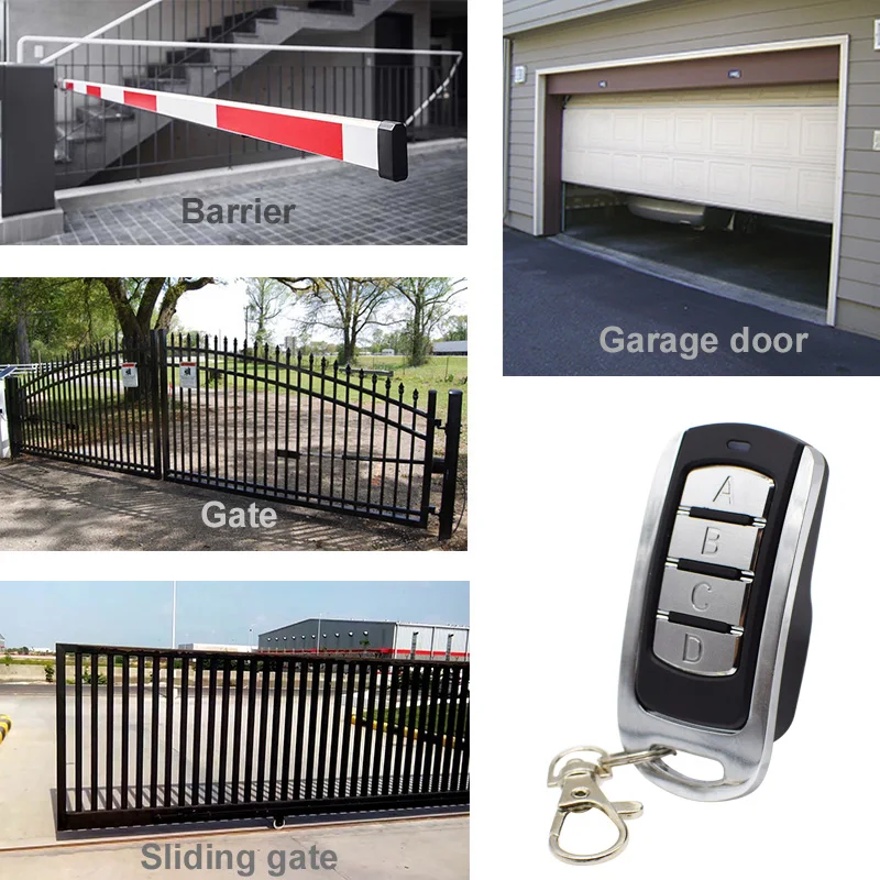 433mhz Wireless Copy Code Remote Control Universal Garage Door Anti-theft Device Wireless Programming Function Remote Control