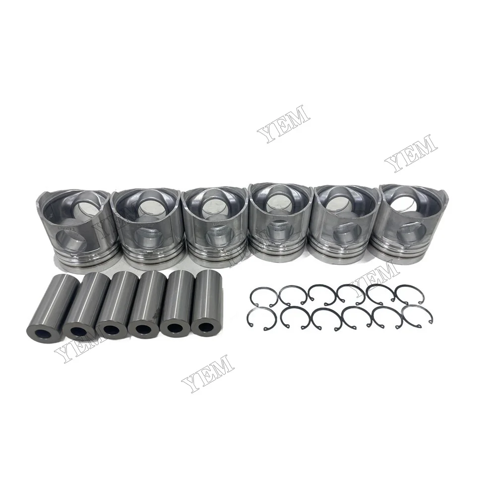 6D110 Piston Kit Fits for Komatsu Engine Parts With Warranty 2