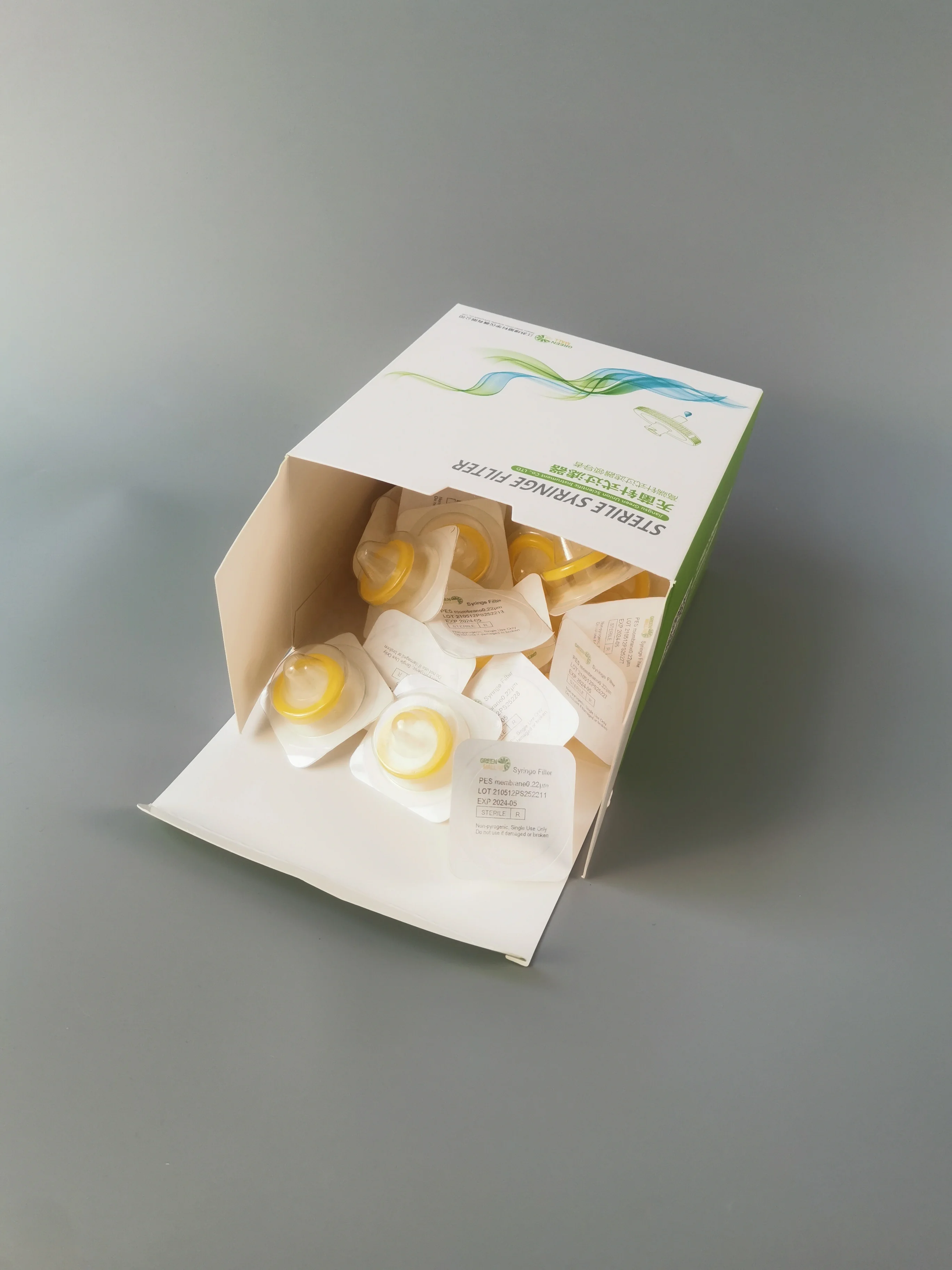 25mm MCE Mixed Cellulose Ester Acetate Membrane Disposable Sterile Syringe Driven Filter