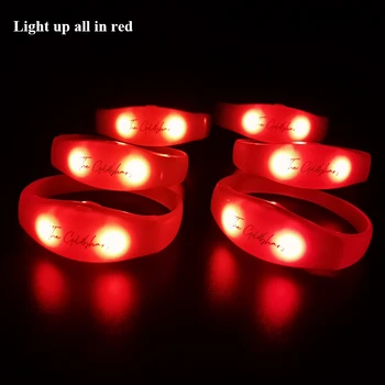 Red LED Glow in the Dark Bracelet