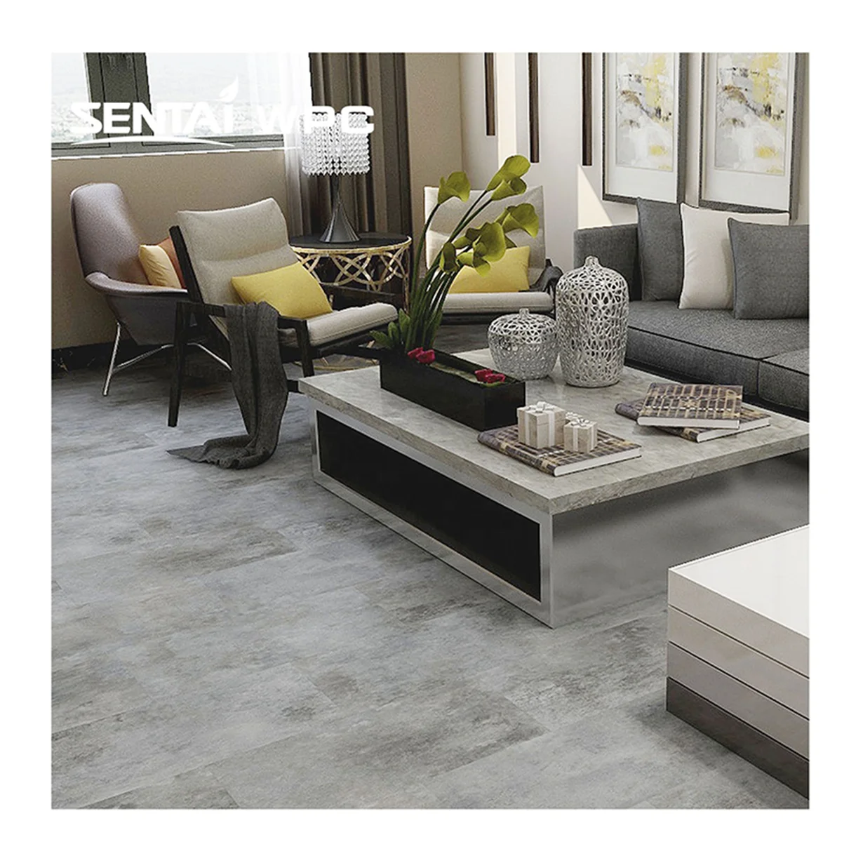 Indoor Decorative Granite Stone /marble Kitchen Pvc Luxury 3d Flooring