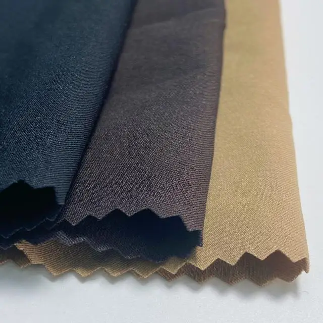 Sunplustex индивидуальная высокоэластичная однотонная окрашенная вискоза нейлон спандекс Бенгальская ткань