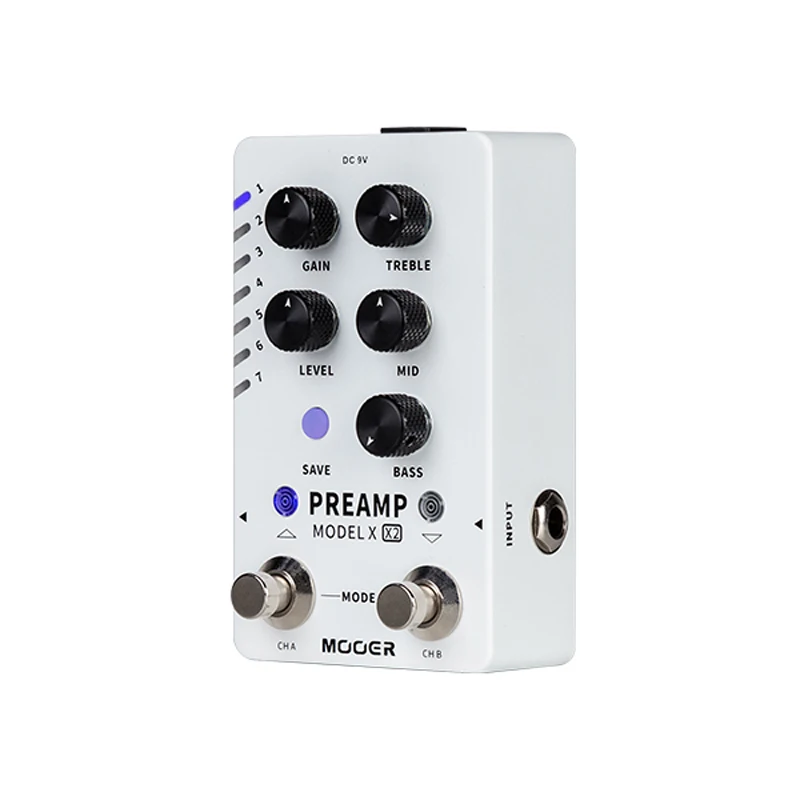 Mooer PREAMP MODEL X X2 - 14 Preset Digital Guitar Pedal