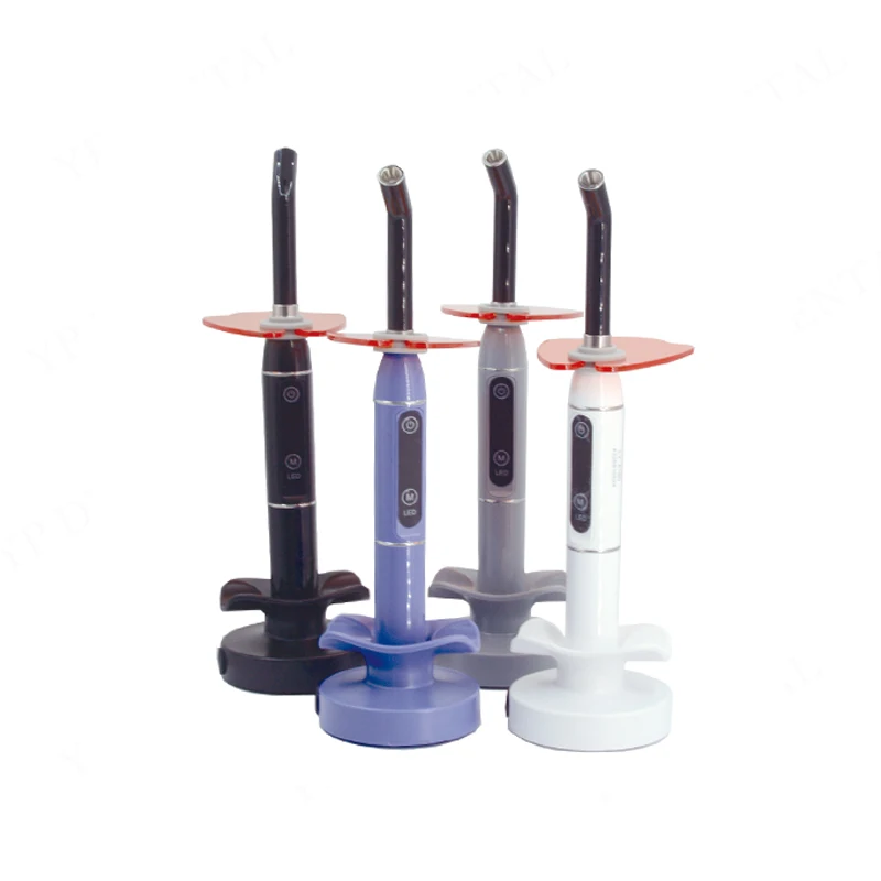 High Quality Colorful Plastic LED Curing Light Wireless Cure Lamp Machine 5s Cure 1200mw/cm Teeth Whitening Machine