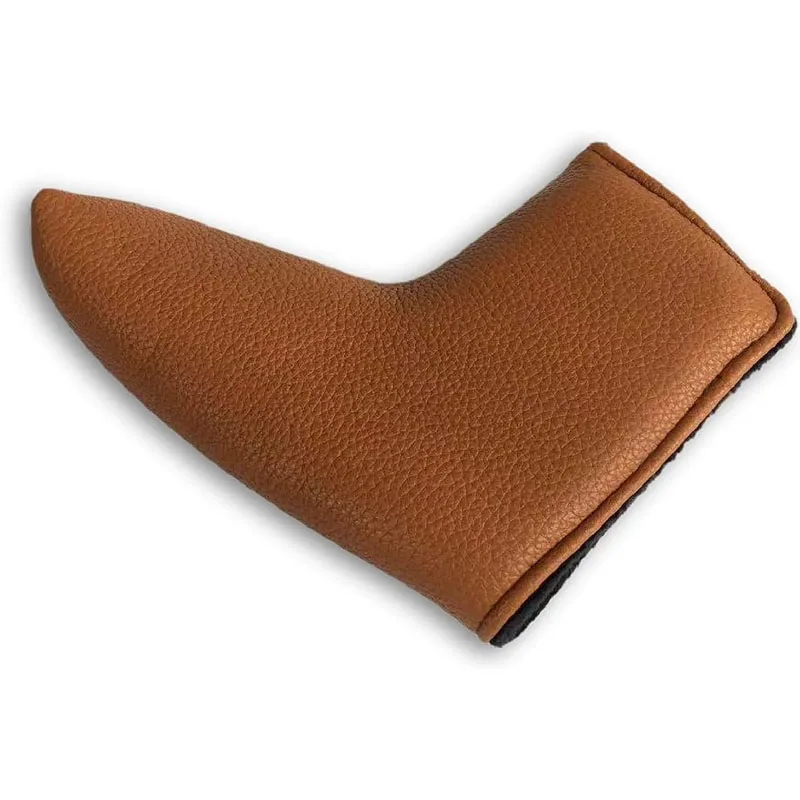 Brown Golf PU Leather Blade Putters Headcovers Customized Golf Blade Putter Cover Headcover Club Protector Cover