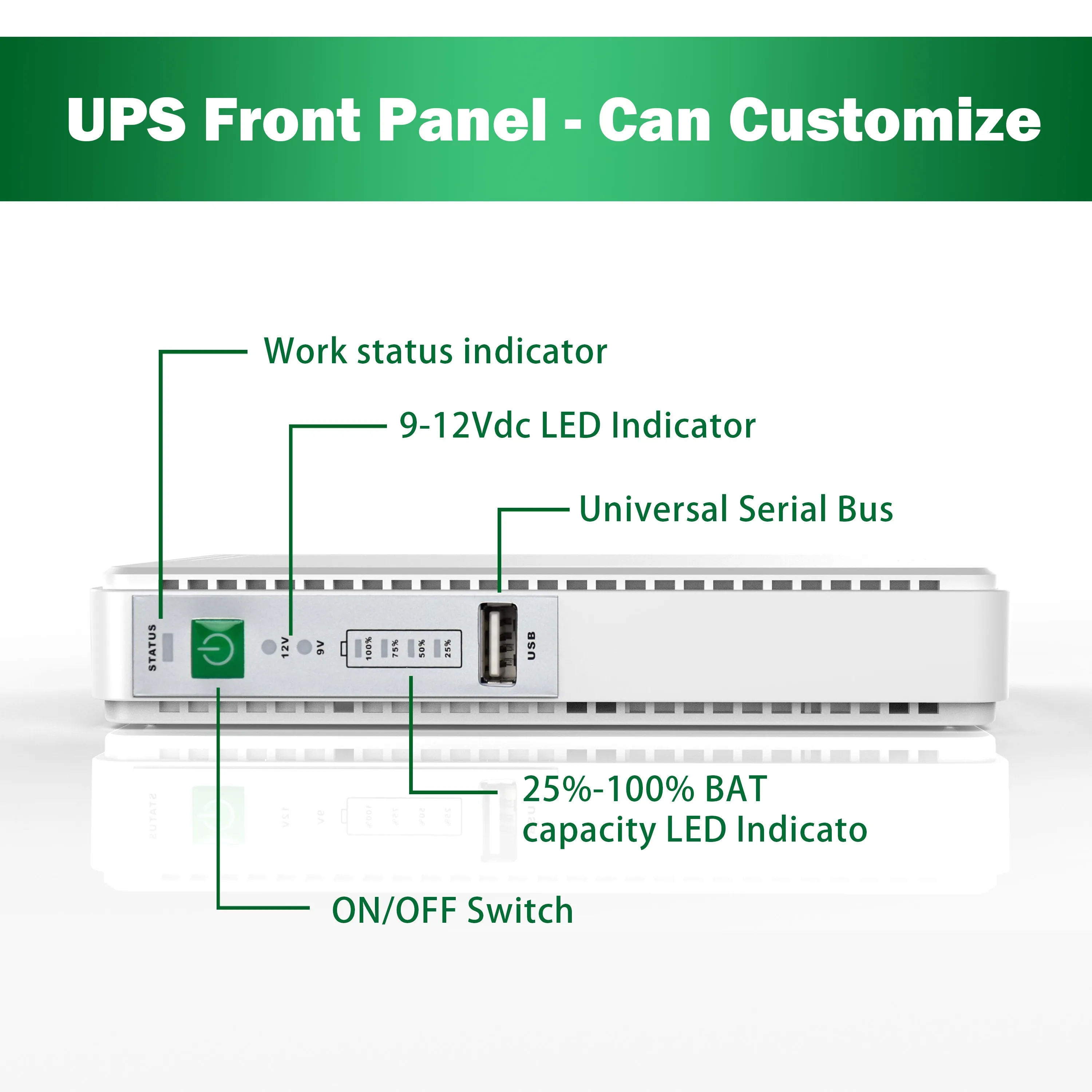 POE2188L Mini DC UPS With 1 Year Warranty and Lithium Battery