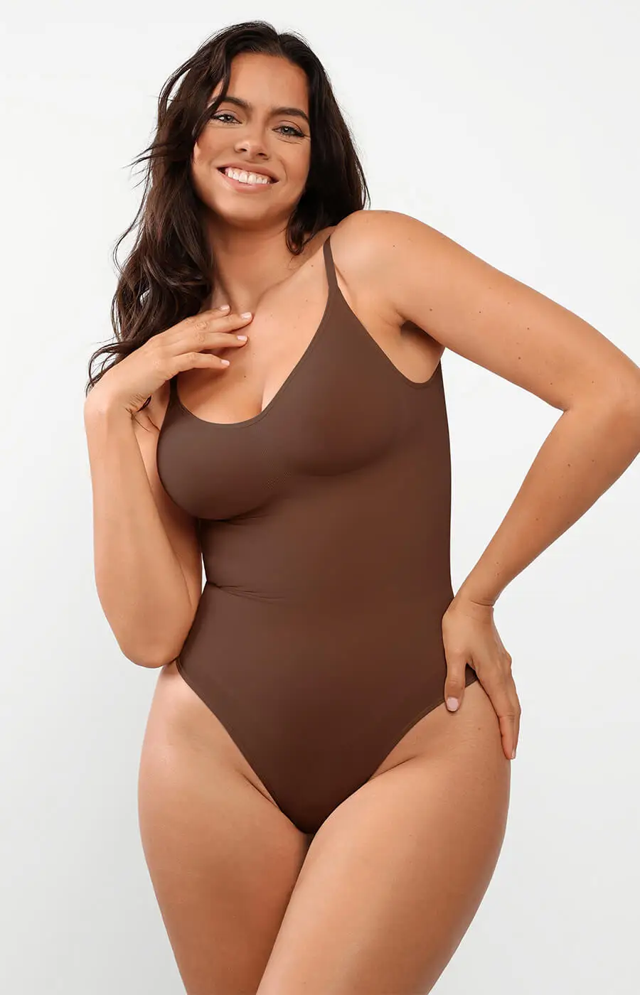 HKRXEC Seamless Open-Bust Shaping Bodysuit Brief