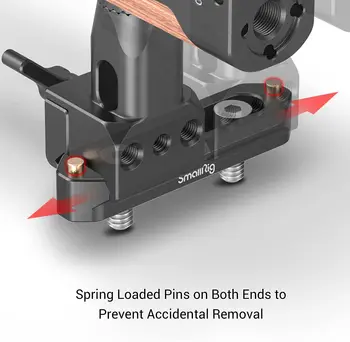 Smallrig Nato Rail Quick Release Safety Nato Rail 7cm Long with Spring Loaded Pins for Red/Bmd -1195 detail image