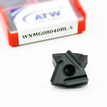 ATW WNMG080408 /04/12 L-S CNC Indexable Cutting Tools Lathe Machining Tungsten Carbide Turning Inserts WNMG 080408 For Steel