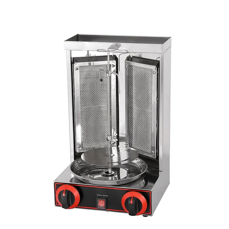 Automatic Rotating Doner Kebab Machine Aisan Gyro Grill Vertical Broiler Chicken Shawarma Making Machine