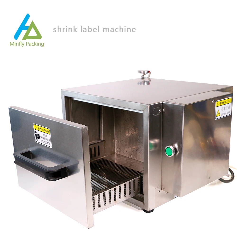 Мини-термоусадочная машина Minfly с ручным управлением термоусадочная для этикеток пвх пэт бутылок и