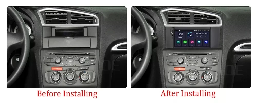 Android 9.0 2G RAM 16G ROM Car DVD Player for Citroen C4 C4L DS4 2011-2016 Multimedia Radio Stereo GPS Navigation Audio WIFI
