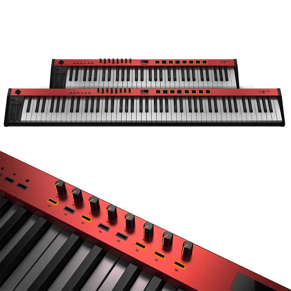 Midiplus X8pro Mini Piano Studio - Weighted Keys MIDI Controller