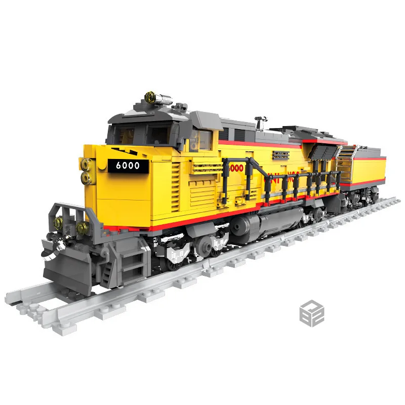 DK 80019 Diesel locomotive train AC6000CW model power version display ...