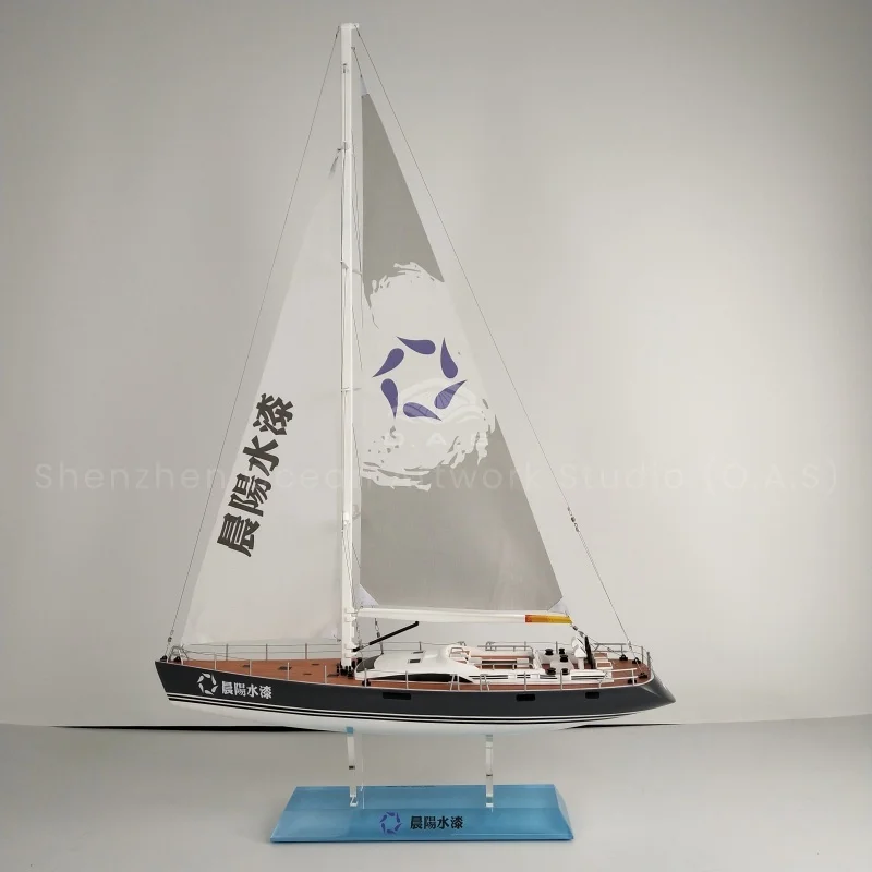 【L】Ručno izrađeni model jedrenke visoke kvalitete, pomorski dar prilagođen 62cm NL plastika
