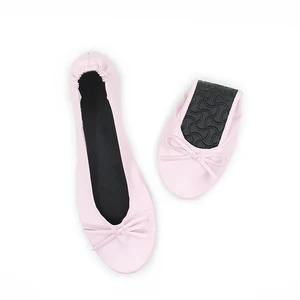 Customized Party Shoes Ladies Foldable Travel Flats Ballet for Pretty Girls