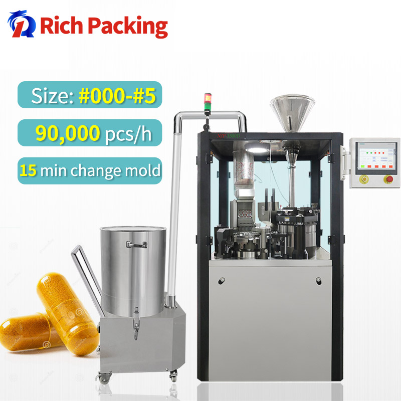 15 Min Change Mould NJP1500D Professional Capsule Filling Machine For Making Medicine Capsules