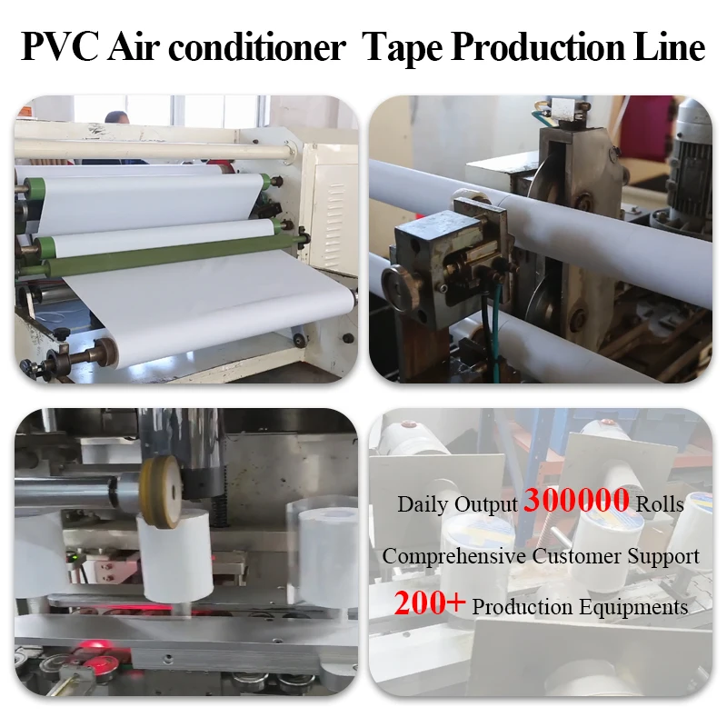 Non Adhesive PVC Air Conditioner Tape No Glue Conditioning Duct Pipe Wrapping Repair Fixing Without Glue Vinyl AC Sealing Tape