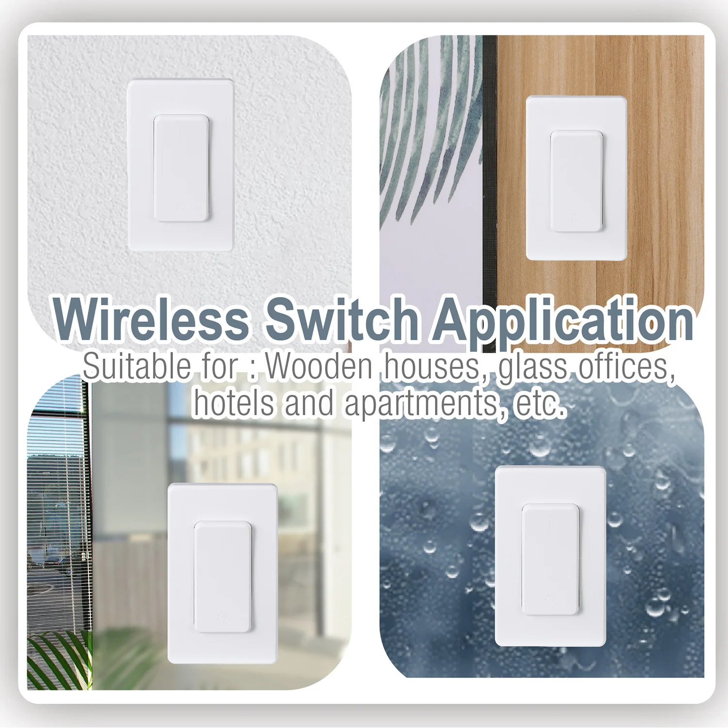 Intelligent 600M Long Range Waterproof Wireless Remote Control Switch Smart Home Electrical Wall Switch Relay Switch