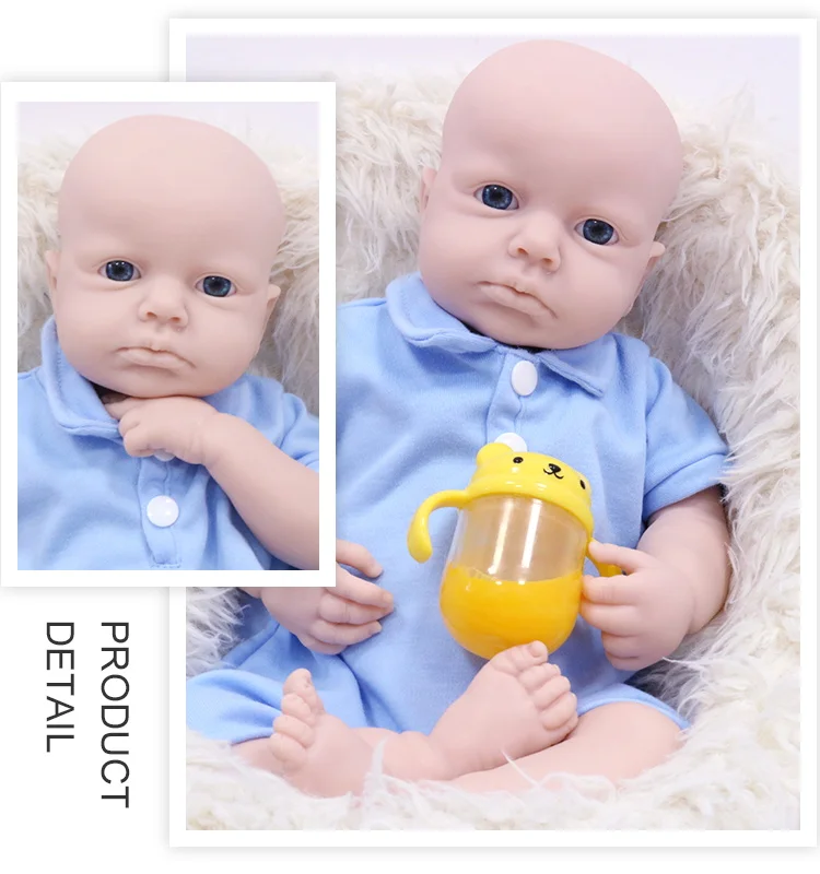 18-Inch Full Silicone Reborn Doll for Boys OEM Available - Main Image