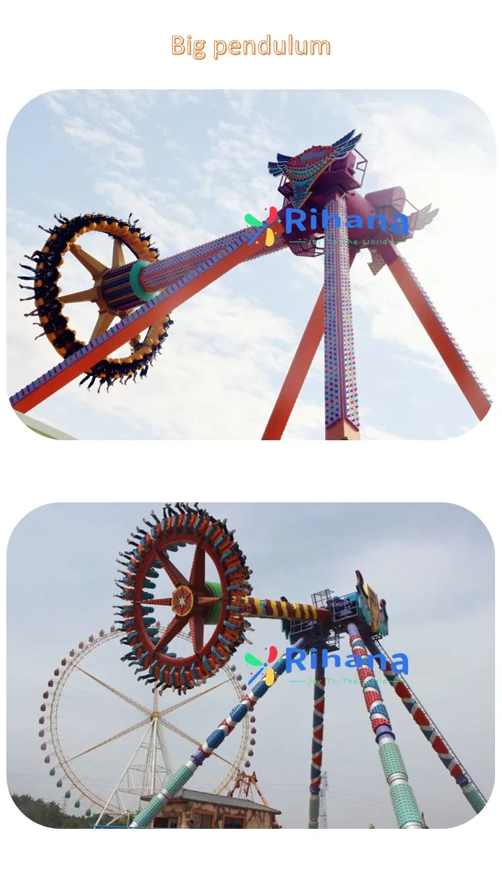 Large Park Attractive Amusement Rides Big Pendulum/swing And Rotating ...