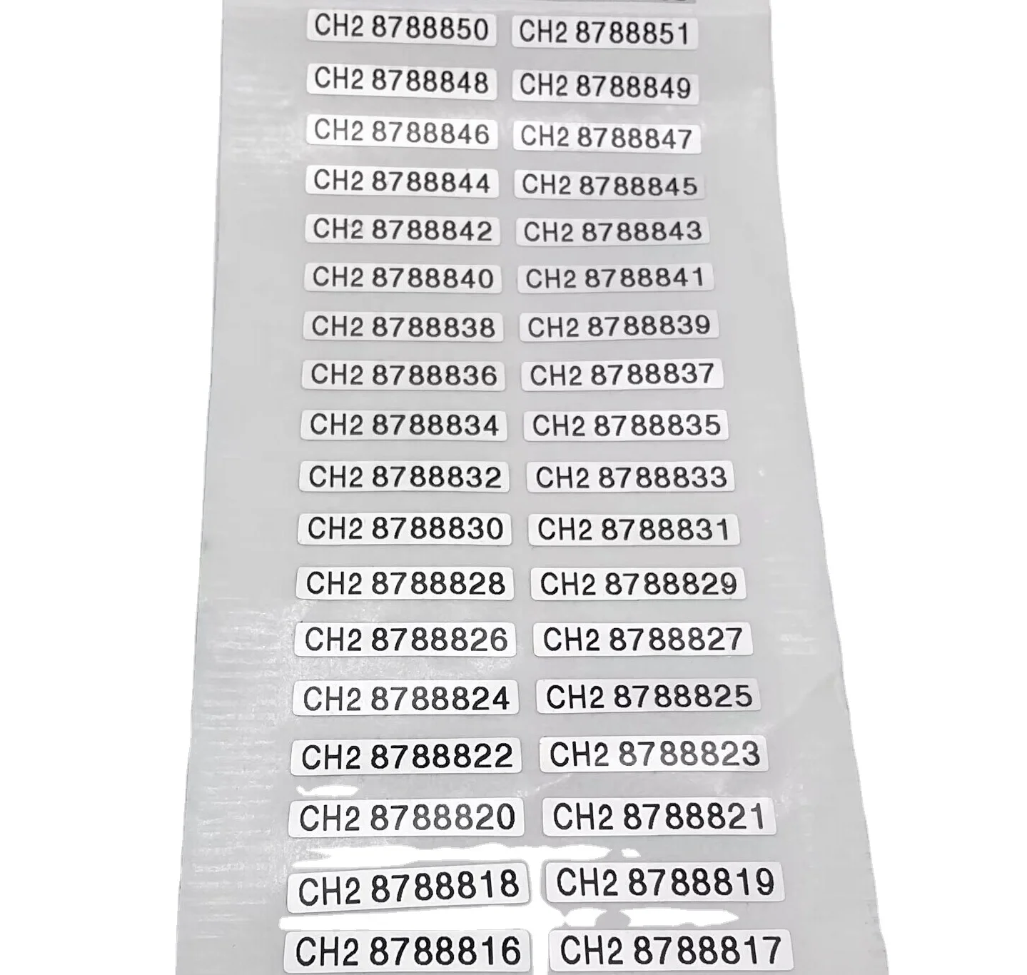 Gameboy Serial Number Sticker for Game Boy Classic DMG-01