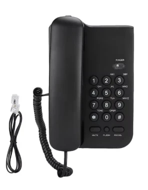 Wall Mount Intercom Hotel Phone with ID Display Corded Telephones for Elderly Cordless Calling Landline Home Supplies