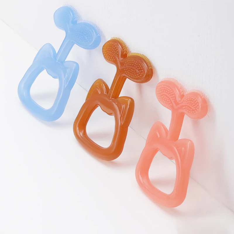Оптовая продажа на заказ, силиконовые игрушки для прорезывания зубов, забавные силиконовые кольца, Силиконовые Детские Прорезыватели