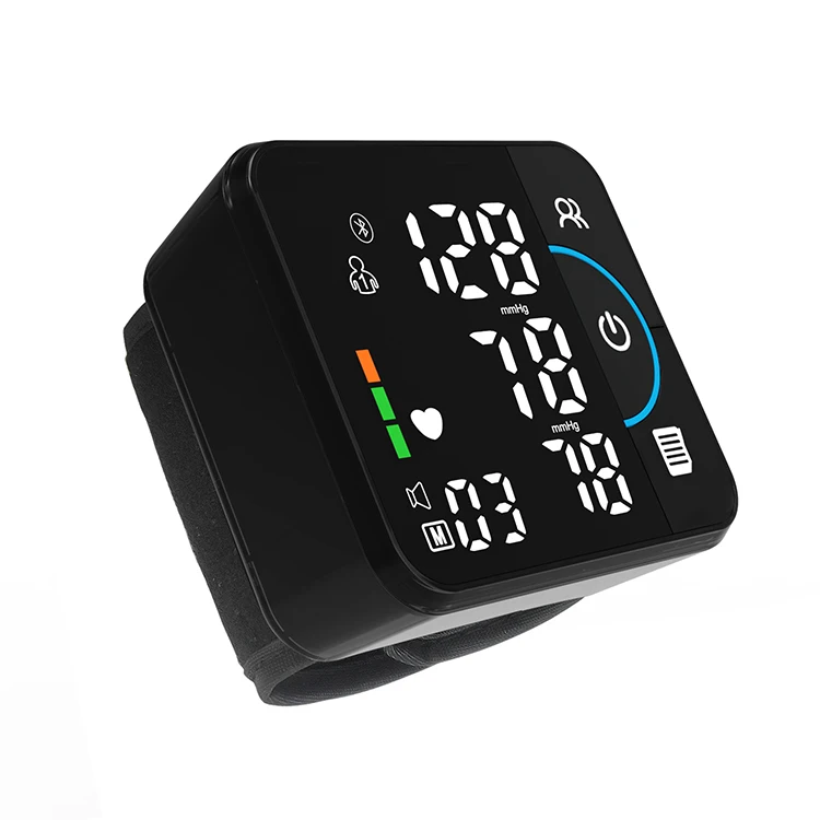 LED Screen Voice Broadcast USB Charging Rechargeable Wrist Blood Pressure Monitor