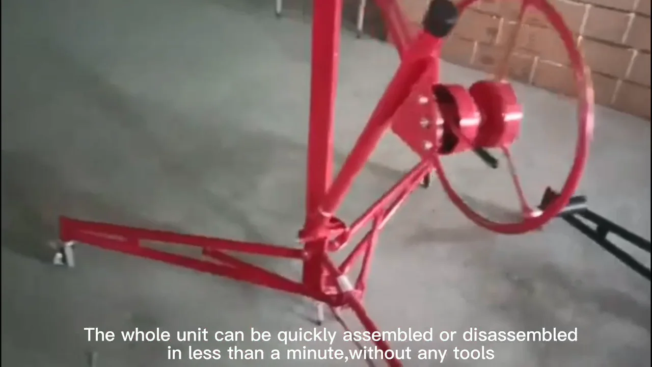 Easy Operation 11ft Gypsum Board Installation Tools Drywall Manual Lifter Hoist Drywall Hoist