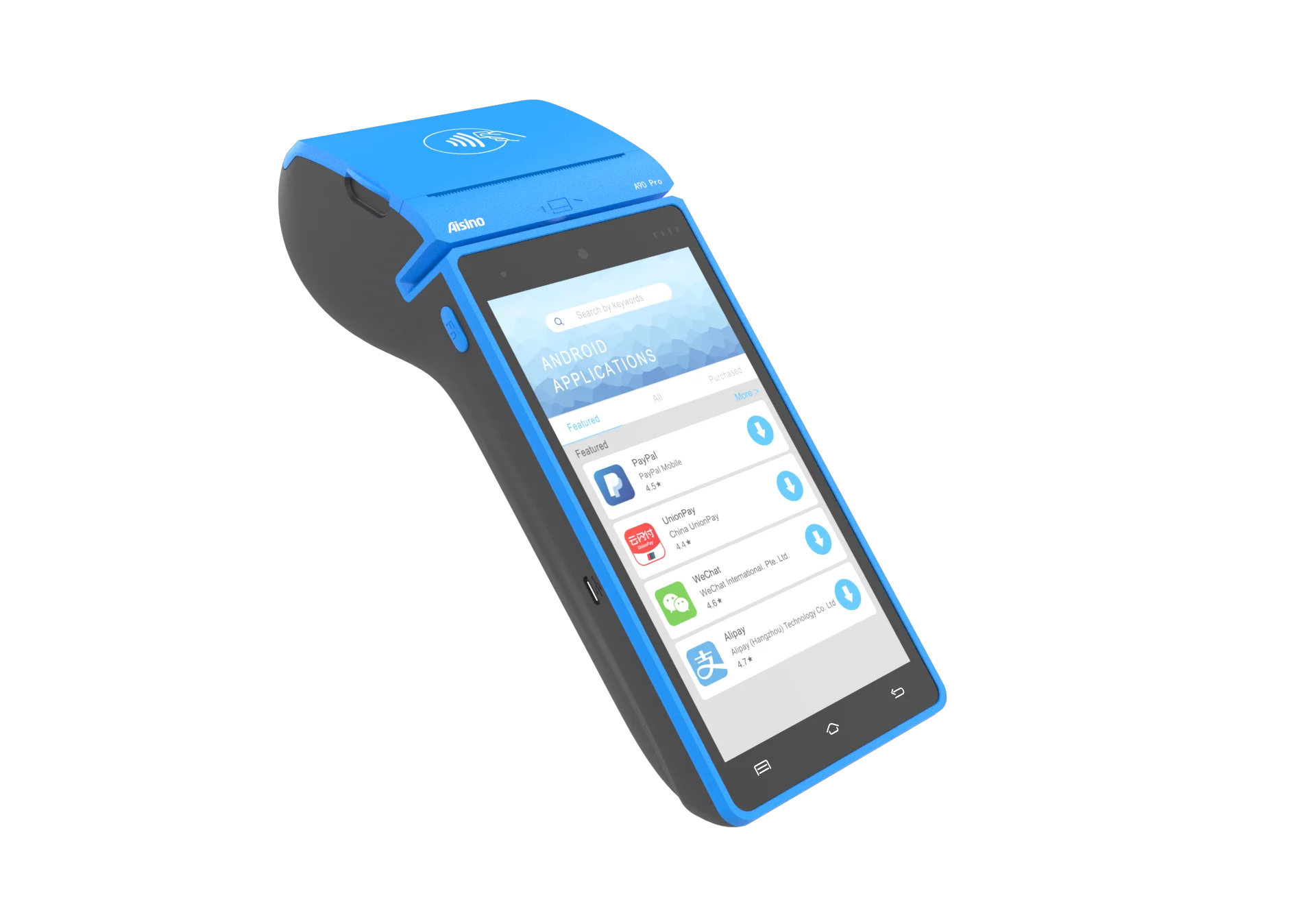 Handheld Portable Android 10 Online POS Machine With Fingerprint Printer Android POS Terminal Systems