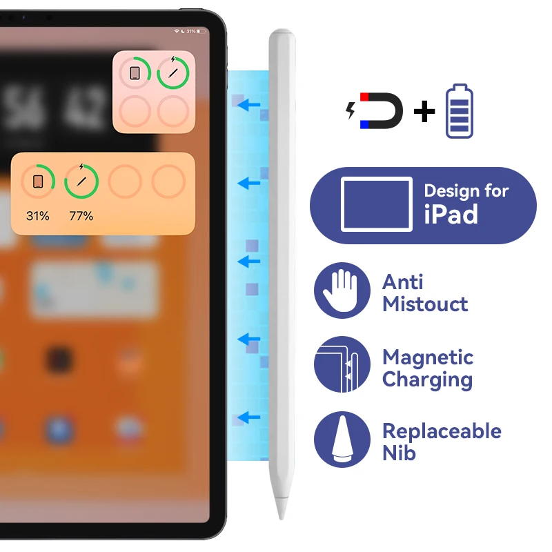 High Tech Wireless Charging Capacitive Active Magnetic Stylus Stylus for Apple Pencil 2 Ipad Pro Air Mini