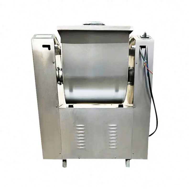 Vertical Silent Pizza Dough Mixer Commercial Large-capacity Multifunctional Stainless Steel Flour and Dough Mixer
