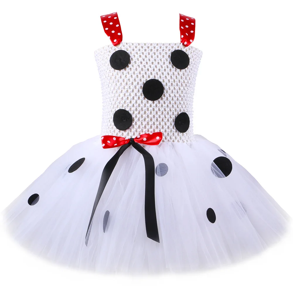 Costume Da Dalmata Per Bambina Raveparty – Include Cerchietto, Coda, Gonna, Calzini, Collare, Adesivi – Per Halloween, Carnevale, Festa Del Libro