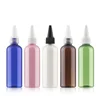 brown bottle + transparent tip cap