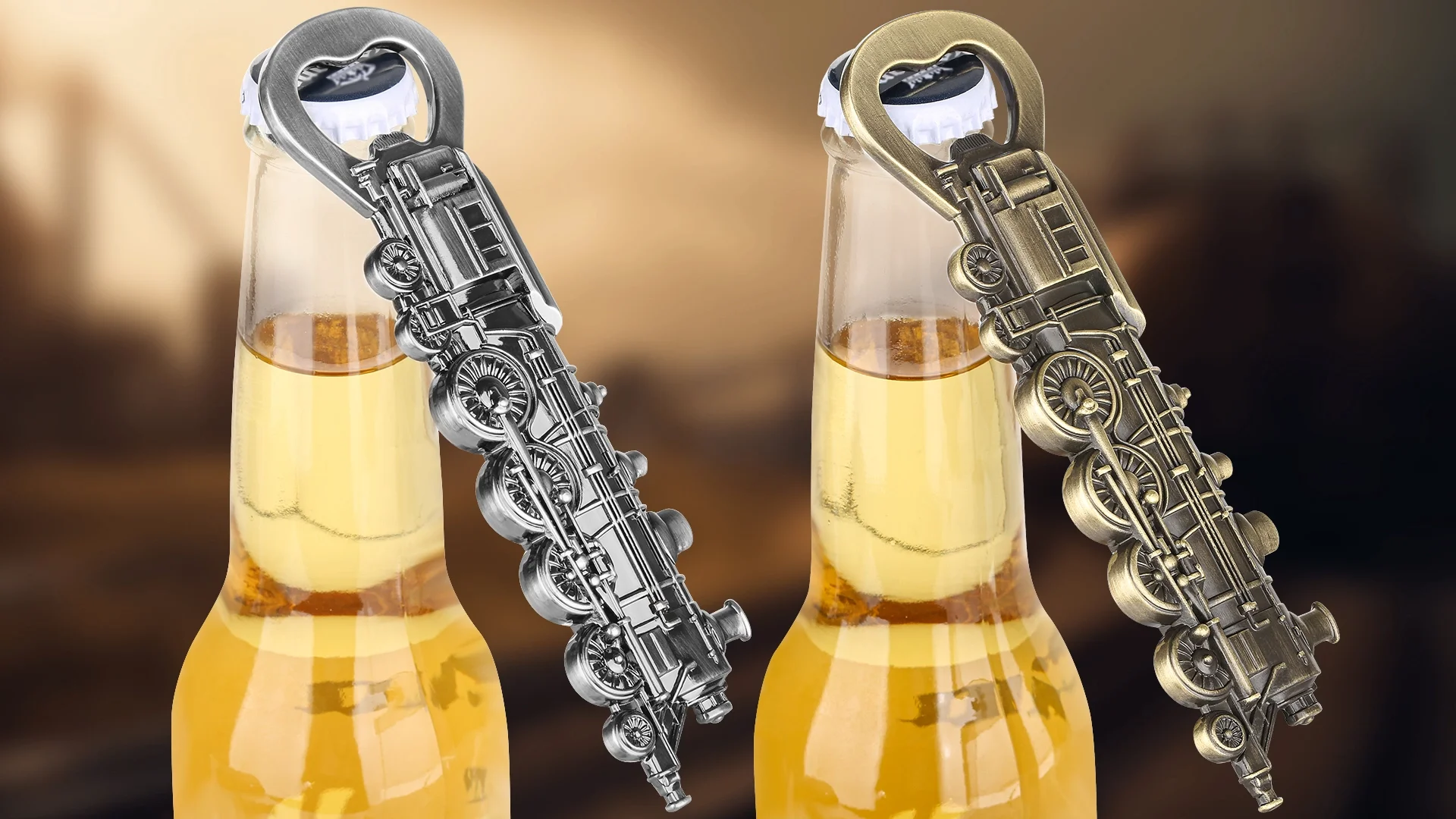 Tyatiyzn Apribottiglie Locomotiva A Vapore, Apribottiglie Della Birra, Accessori Per Bar Retrò Per Gli Uomini, Per Gli Appassionati Di Treni, Regalo Per La Festa Del Papà