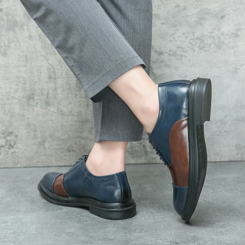 Formal Shoes Blue Casual Shoes With Jeans Office Formal Shoes Men
