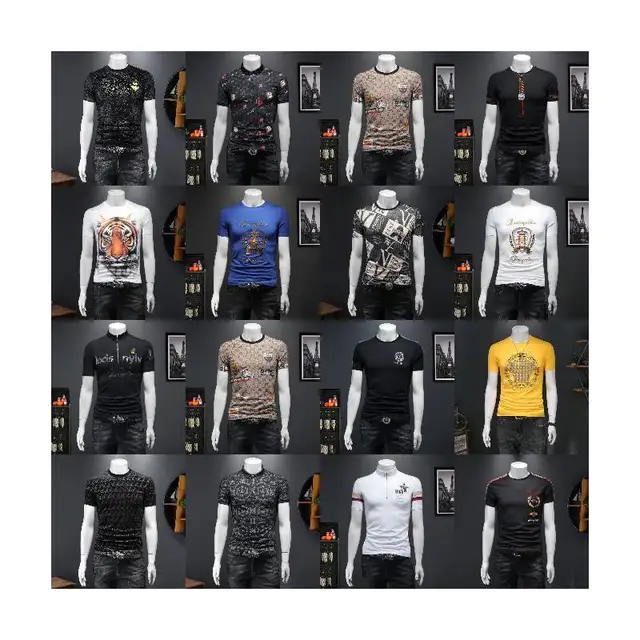 High Quality Wholesale New Designer Luxury Men's T-shirt Leisure Oversize Men T-shirt Quick Dry Breathable T-shirt