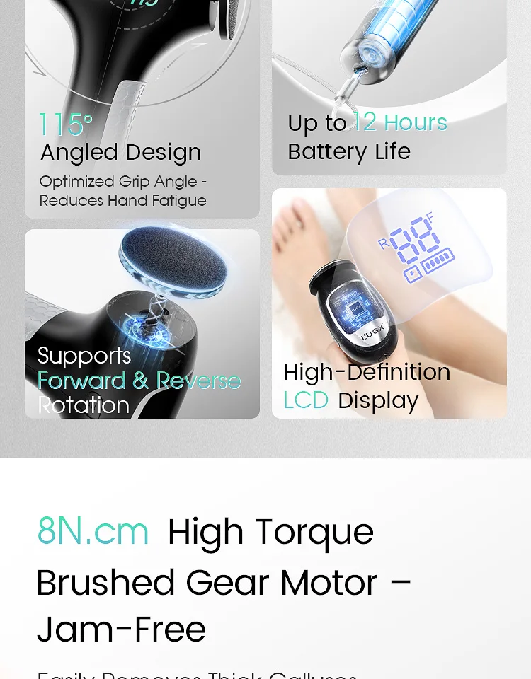 product rechargeable portable foot callus tools battery foot file polishing machine heels grinding foot care callus remover-5